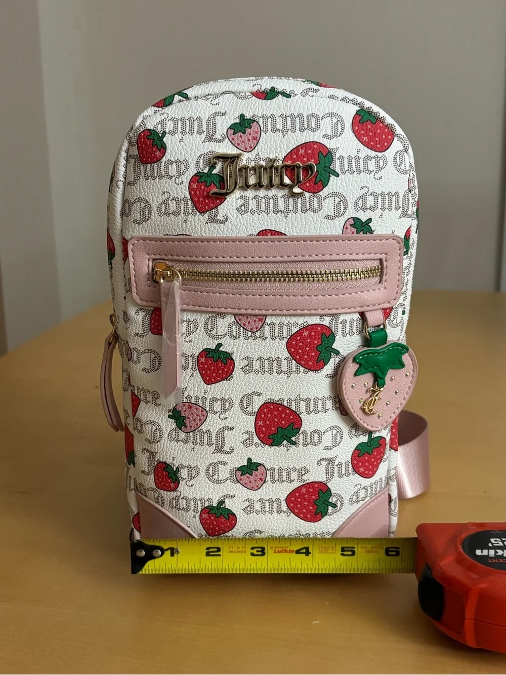 NWT Juicy Couture Strawberry Print Sling Bag